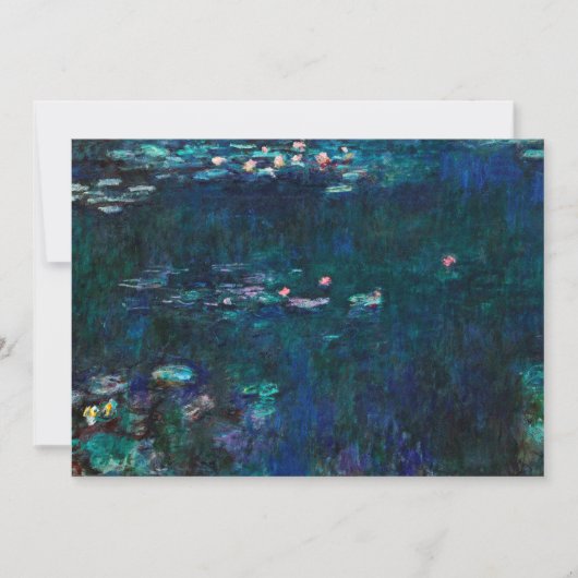 クロード・モネ – ザ・ウォーター・リリー – 緑の反射 (正面)