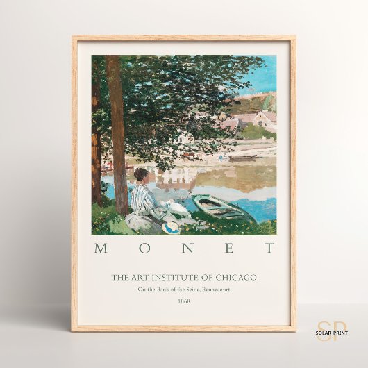 クロード・モネ・ザ・バンク・オブ・ザ・セーヌ・ベヌコート ポスター