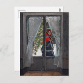 クロード・モネ・ザ・レッド・カーチーフ ポストカード (正面/裏面)