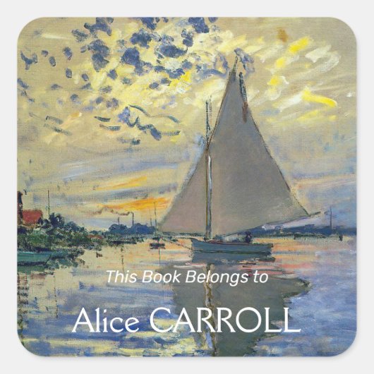 クロード・モネ – シルボートアットルプティ – ジュネビリエ スクエアシール (正面)