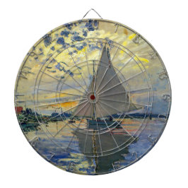 クロード・モネ – シルボートアットルプティ – ジュネビリエ ダーツボード