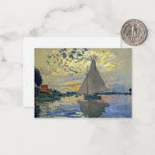 クロード・モネ – シルボートアットルプティ – ジュネビリエ ノートカード (正面/裏面インサイチュ)