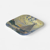 クロード・モネ – シルボートアットルプティ – ジュネビリエ ペーパープレート (傾斜あり)