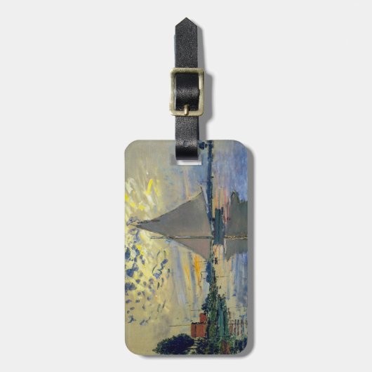 クロード・モネ – シルボートアットルプティ – ジュネビリエ ラゲッジタグ (正面縦)