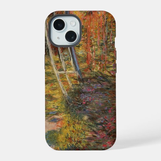 クロード・モネ ジブリニー日本橋の芸術 iPhone 15ケース (裏面)