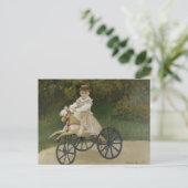 クロード・モネ - ジョアンモネの趣味の馬 ポストカード (スタンド正面)