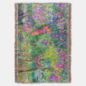 クロード・モネ：ジヴェルニーのアイリスガーデン スローブランケット (正面縦)