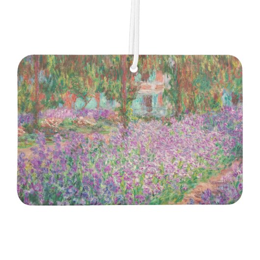 クロード・モネ – ジヴェルニーのアーティストガーデン カーエアーフレッシュナー (裏面)