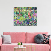 クロード・モネ – ジヴェルニーのアーティストガーデン キャンバスプリント (インサイチュ (リビング))