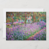 クロード・モネ – ジヴェルニーのアーティストガーデン サンキューカード (正面)