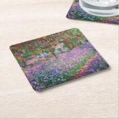 クロード・モネ – ジヴェルニーのアーティストガーデン スクエアペーパーコースター (アングル)