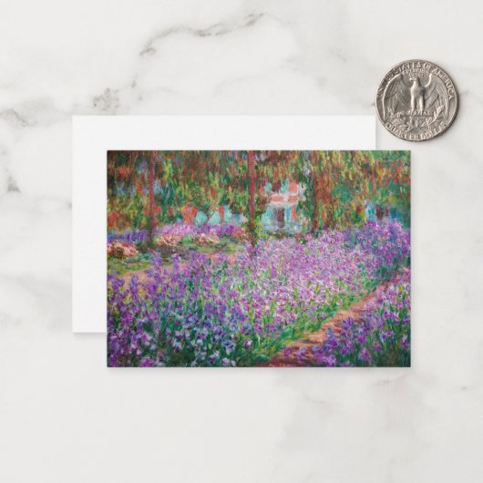 クロード・モネ – ジヴェルニーのアーティストガーデン ノートカード (正面/裏面インサイチュ)