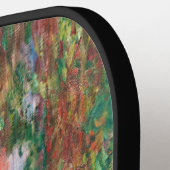 クロード・モネ – ジヴェルニーのアーティストガーデン ピックルボールラケット (左詳細)