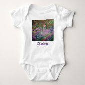 クロード・モネ – ジヴェルニーのアーティストガーデン ベビーボディスーツ (正面)