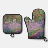 クロード・モネ – ジヴェルニーのアーティストガーデン 鍋つかみ&鍋敷きセット (正面)