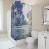 クロード・モネ、ジヴェルニーのセーヌ川の朝 シャワーカーテン (インサイチュ)