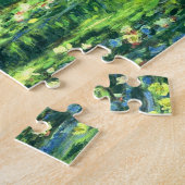 クロード・モネ: スイレンの池上の橋 ジグソーパズル (側面)