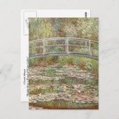 クロード・モネ-スイレンの池上の橋 ポストカード (正面/裏面)
