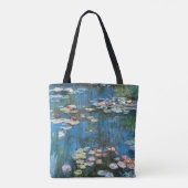 クロード・モネ「スイレンの池」印象派のビンテージアート トートバッグ (裏面)