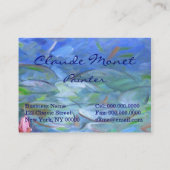 クロード・モネ: スイレン2 名刺 (裏面)