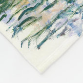 クロード・モネ-スイレン フリースブランケット (角)