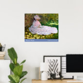 クロード・モネ・スプリングタイム印象派絵画の ポスター (ホームオフィス)