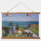 クロード・モネ - セント・アドレスの庭園 吊り下げ型タペストリー (正面)