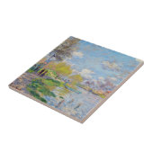 クロード・モネ - セーヌ川の春 タイル (側面)