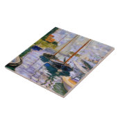 クロード・モネ-セーヌ河のヨット タイル (側面)