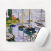 クロード・モネ-セーヌ河のヨット マウスパッド (マウス)
