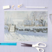 クロード・モネ・デコパージュによるマグパイ 薄葉紙 (クラフト)