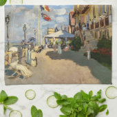 クロード・モネ - トルヴィル、オテル・デ・ロシュ・ノワール キッチンタオル (折り畳み)