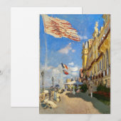 クロード・モネ - トルヴィル、オテル・デ・ロシュ・ノワール サンキューカード (正面/裏面)