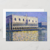 クロード・モネ - ドージェの宮殿 招待状 (正面/裏面)