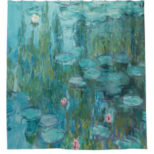 クロード・モネ – ニンフェアス – スイリ絵画ーズ シャワーカーテン