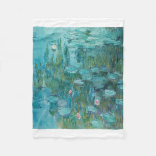 クロード・モネ – ニンフェアス – スイリ絵画ーズ フリースブランケット