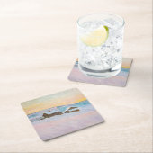 クロード・モネ - ノルウェーの風景、青い家 スクエアペーパーコースター (インサイチュ)