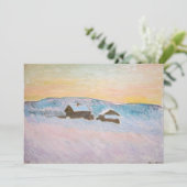 クロード・モネ - ノルウェーの風景、青い家 招待状 (スタンド正面)