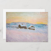 クロード・モネ - ノルウェーの風景、青い家 招待状 (正面/裏面)