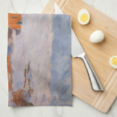 クロード・モネ – ノルウェー、Biornegardのレッドハウス キッチンタオル (四つ折り)