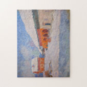 クロード・モネ – ノルウェー、Biornegardのレッドハウス ジグソーパズル (縦)