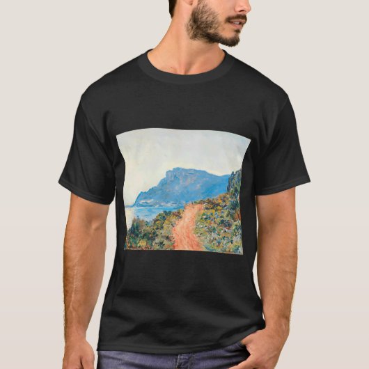 クロード・モネ ノルマンディー列車の到着 モネS Tシャツ (正面)