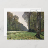 クロード・モネ | バスブレオへの道、フォンテーヌブロー ポストカード (正面/裏面)