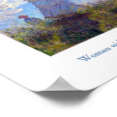 クロード・モネ・パラソルの女性1875 ポスター (角)