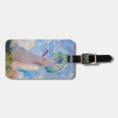 クロード・モネ - パラソルをさして左を向く女性 ラゲッジタグ (正面横)