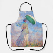 クロード・モネ – パラソルを右に向けた女性 エプロン (正面)