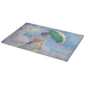 クロード・モネ – パラソルを右に向けた女性 カッティングボード (角)