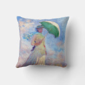 クロード・モネ – パラソルを右に向けた女性 クッション (裏面)