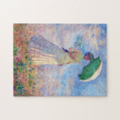 クロード・モネ – パラソルを右に向けた女性 ジグソーパズル (横)