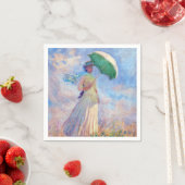 クロード・モネ – パラソルを右に向けた女性 スタンダードカクテルナプキン (インサイチュ)